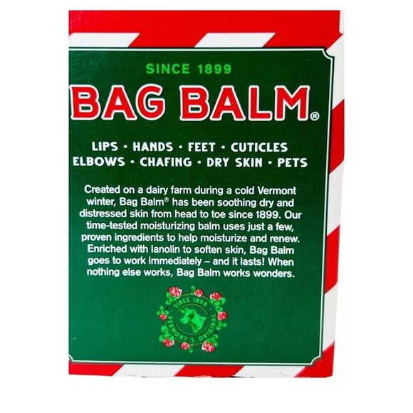 Bag Balm Christmas 4 Pack Vermont Original Skin Moisturizer Hands Lips Feet Gift - Picture 5 of 12